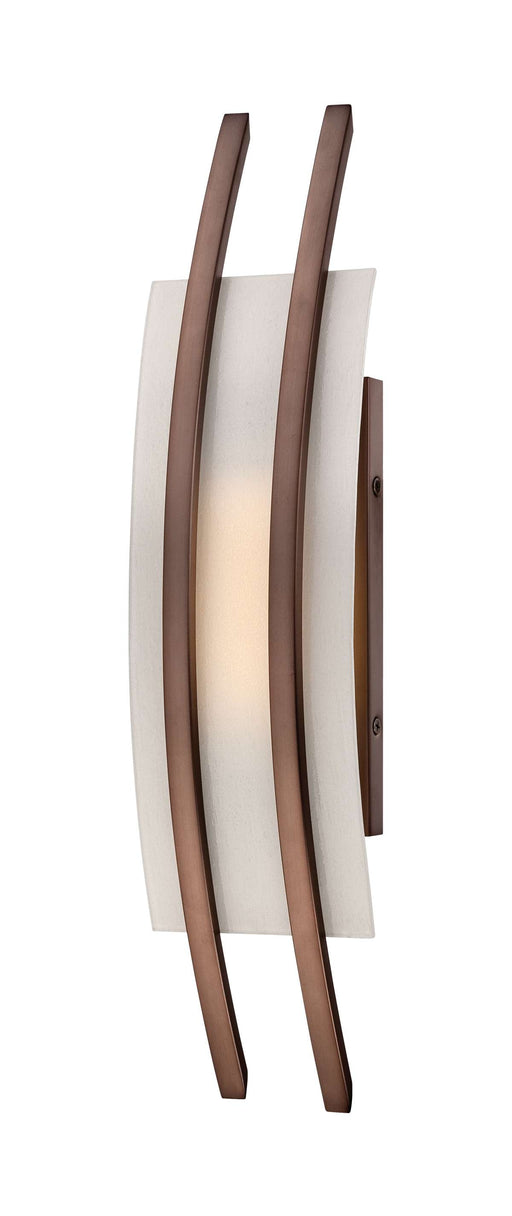 Sconce Nuvo 62-122 Trax - 1 Module Wall Sconce with Frosted Glass - Hazel Bronze Finish Nuvo