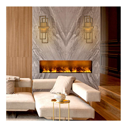 Sconce Nuvo 62-125 Frame - 1 Module Wall Sconce with Frosted Glass - Hazel Bronze Finish Nuvo
