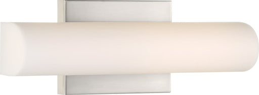 Vanity Nuvo 62-1321 Bend - LED Small Vanity - Brushed Nickel Finish with White Acrylic Nuvo