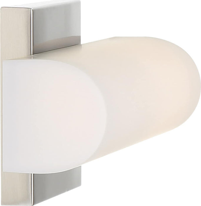 Vanity Nuvo 62-1321 Bend - LED Small Vanity - Brushed Nickel Finish with White Acrylic Nuvo