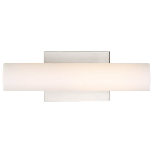Vanity Nuvo 62-1321 Bend - LED Small Vanity - Brushed Nickel Finish with White Acrylic Nuvo