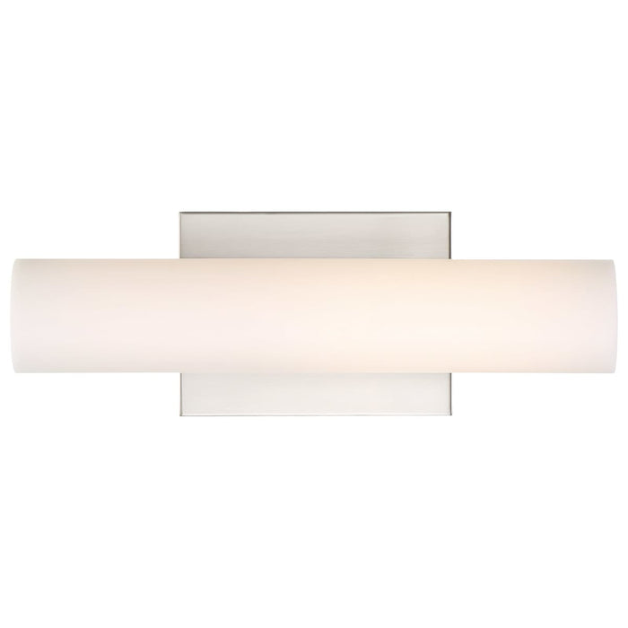 Vanity Nuvo 62-1321 Bend - LED Small Vanity - Brushed Nickel Finish with White Acrylic Nuvo