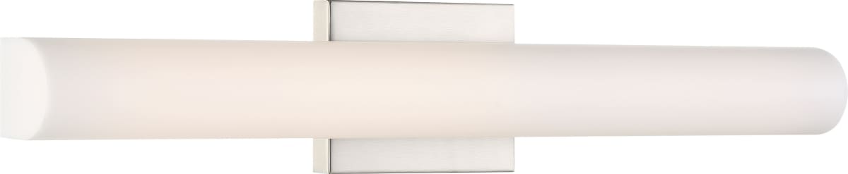 Vanity Nuvo 62-1322 Bend - LED Medium Vanity - Brushed Nickel Finish with White Acrylic Nuvo