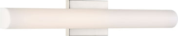 Vanity Nuvo 62-1322 Bend - LED Medium Vanity - Brushed Nickel Finish with White Acrylic Nuvo