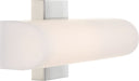 Vanity Nuvo 62-1322 Bend - LED Medium Vanity - Brushed Nickel Finish with White Acrylic Nuvo