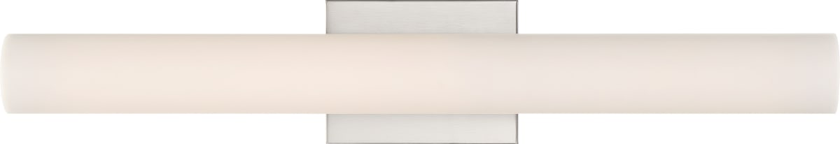 Vanity Nuvo 62-1322 Bend - LED Medium Vanity - Brushed Nickel Finish with White Acrylic Nuvo