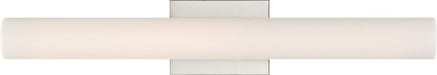 Vanity Nuvo 62-1322 Bend - LED Medium Vanity - Brushed Nickel Finish with White Acrylic Nuvo