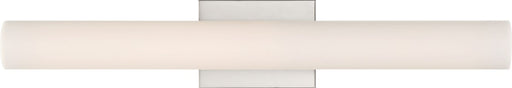 Vanity Nuvo 62-1322 Bend - LED Medium Vanity - Brushed Nickel Finish with White Acrylic Nuvo