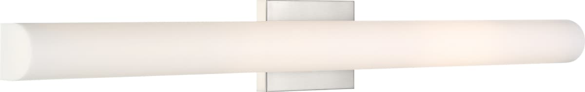 Vanity Nuvo 62-1323 Bend - LED Large Vanity - Brushed Nickel Finish with White Acrylic Nuvo