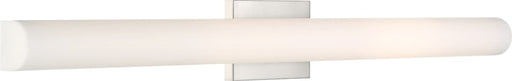 Vanity Nuvo 62-1323 Bend - LED Large Vanity - Brushed Nickel Finish with White Acrylic Nuvo