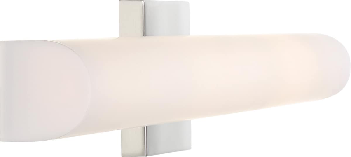 Vanity Nuvo 62-1323 Bend - LED Large Vanity - Brushed Nickel Finish with White Acrylic Nuvo