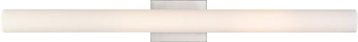 Vanity Nuvo 62-1323 Bend - LED Large Vanity - Brushed Nickel Finish with White Acrylic Nuvo
