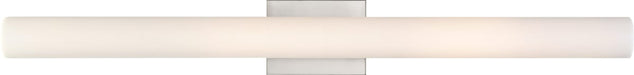 Vanity Nuvo 62-1323 Bend - LED Large Vanity - Brushed Nickel Finish with White Acrylic Nuvo