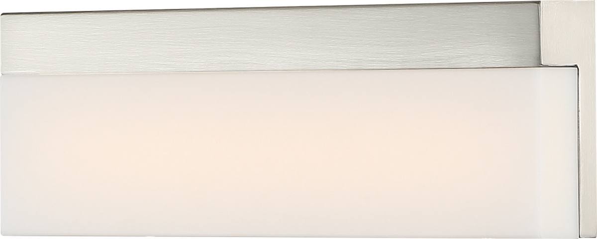 Vanity Nuvo 62-1327 Jackson - LED Small Vanity - Brushed Nickel Finish with White Acrylic Nuvo