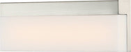 Vanity Nuvo 62-1327 Jackson - LED Small Vanity - Brushed Nickel Finish with White Acrylic Nuvo
