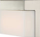 Vanity Nuvo 62-1327 Jackson - LED Small Vanity - Brushed Nickel Finish with White Acrylic Nuvo