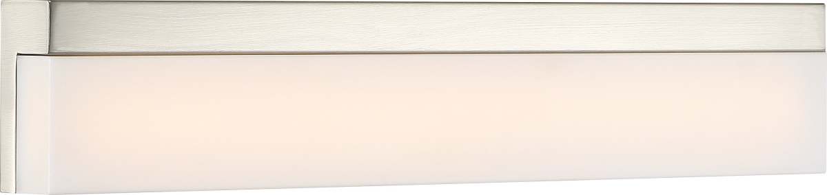 Vanity Nuvo 62-1328 Jackson - LED Medium Vanity - Brushed Nickel Finish with White Acrylic Nuvo