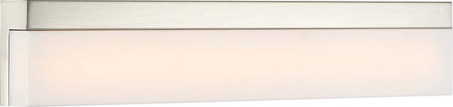 Vanity Nuvo 62-1328 Jackson - LED Medium Vanity - Brushed Nickel Finish with White Acrylic Nuvo