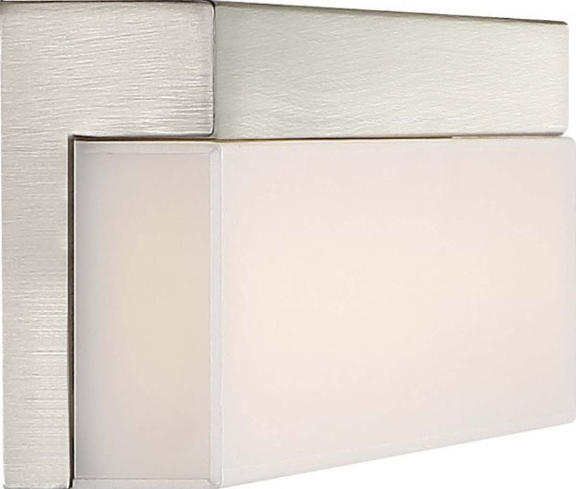 Vanity Nuvo 62-1328 Jackson - LED Medium Vanity - Brushed Nickel Finish with White Acrylic Nuvo