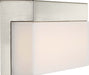 Vanity Nuvo 62-1328 Jackson - LED Medium Vanity - Brushed Nickel Finish with White Acrylic Nuvo