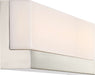 Vanity Nuvo 62-1329 Jackson - LED Large Vanity - Brushed Nickel Finish with White Acrylic Nuvo
