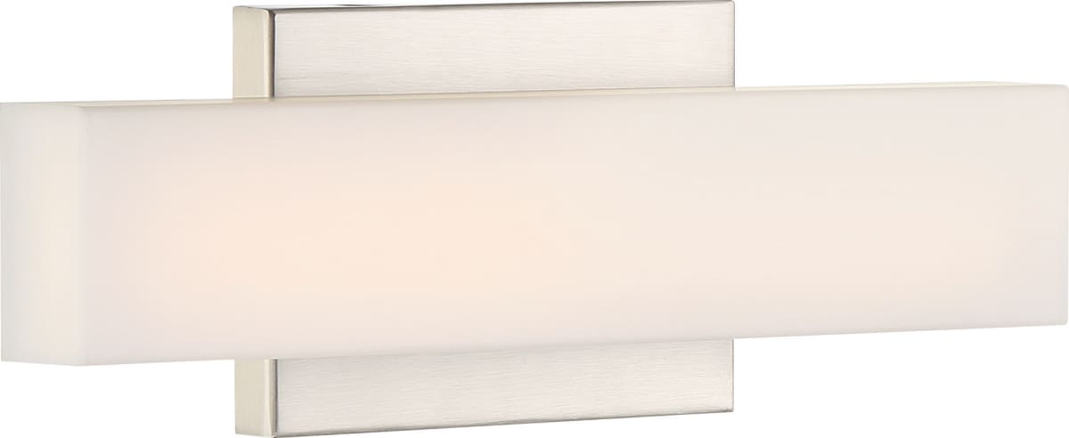 Vanity Nuvo 62-1330 Jess - LED Small Vanity - Brushed Nickel Finish with White Acrylic Nuvo