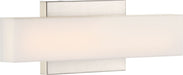 Vanity Nuvo 62-1330 Jess - LED Small Vanity - Brushed Nickel Finish with White Acrylic Nuvo