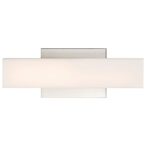 Vanity Nuvo 62-1330 Jess - LED Small Vanity - Brushed Nickel Finish with White Acrylic Nuvo