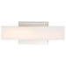 Vanity Nuvo 62-1330 Jess - LED Small Vanity - Brushed Nickel Finish with White Acrylic Nuvo