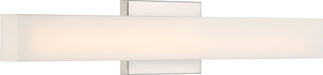 Vanity Nuvo 62-1331 Jess - LED Medium Vanity - Brushed Nickel Finish with White Acrylic Nuvo