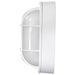 Bulk Head Nuvo 62-1388 LED Small Oval Bulk Head Fixture - White Finish with White Glass Nuvo