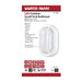 Bulk Head Nuvo 62-1388 LED Small Oval Bulk Head Fixture - White Finish with White Glass Nuvo