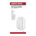Bulk Head Nuvo 62-1388 LED Small Oval Bulk Head Fixture - White Finish with White Glass Nuvo
