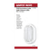Bulk Head Nuvo 62-1388 LED Small Oval Bulk Head Fixture - White Finish with White Glass Nuvo