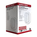 Bulk Head Nuvo 62-1388 LED Small Oval Bulk Head Fixture - White Finish with White Glass Nuvo