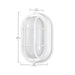 Bulk Head Nuvo 62-1388 LED Small Oval Bulk Head Fixture - White Finish with White Glass Nuvo
