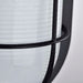 Bulk Head Nuvo 62-1389 LED Small Oval Bulk Head Fixture - Black Finish with White Glass Nuvo