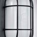 Bulk Head Nuvo 62-1389 LED Small Oval Bulk Head Fixture - Black Finish with White Glass Nuvo