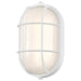 Bulk Head Nuvo 62-1390 LED Oval Bulk Head Fixture - White Finish with White Glass Nuvo