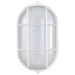 Bulk Head Nuvo 62-1390 LED Oval Bulk Head Fixture - White Finish with White Glass Nuvo