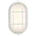 Bulk Head Nuvo 62-1390 LED Oval Bulk Head Fixture - White Finish with White Glass Nuvo