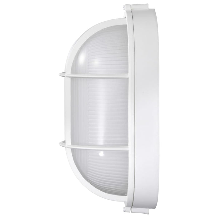 Bulk Head Nuvo 62-1390 LED Oval Bulk Head Fixture - White Finish with White Glass Nuvo