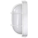 Bulk Head Nuvo 62-1390 LED Oval Bulk Head Fixture - White Finish with White Glass Nuvo