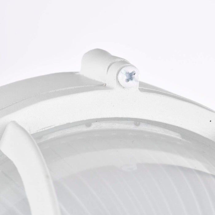 Bulk Head Nuvo 62-1390 LED Oval Bulk Head Fixture - White Finish with White Glass Nuvo