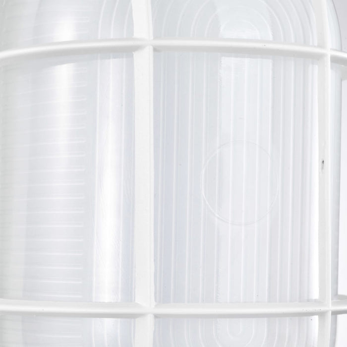 Bulk Head Nuvo 62-1390 LED Oval Bulk Head Fixture - White Finish with White Glass Nuvo