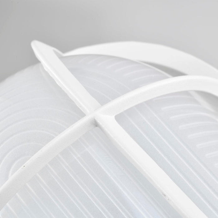 Bulk Head Nuvo 62-1390 LED Oval Bulk Head Fixture - White Finish with White Glass Nuvo