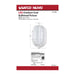 Bulk Head Nuvo 62-1390 LED Oval Bulk Head Fixture - White Finish with White Glass Nuvo