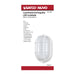 Bulk Head Nuvo 62-1390 LED Oval Bulk Head Fixture - White Finish with White Glass Nuvo