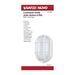 Bulk Head Nuvo 62-1390 LED Oval Bulk Head Fixture - White Finish with White Glass Nuvo