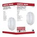 Bulk Head Nuvo 62-1390 LED Oval Bulk Head Fixture - White Finish with White Glass Nuvo